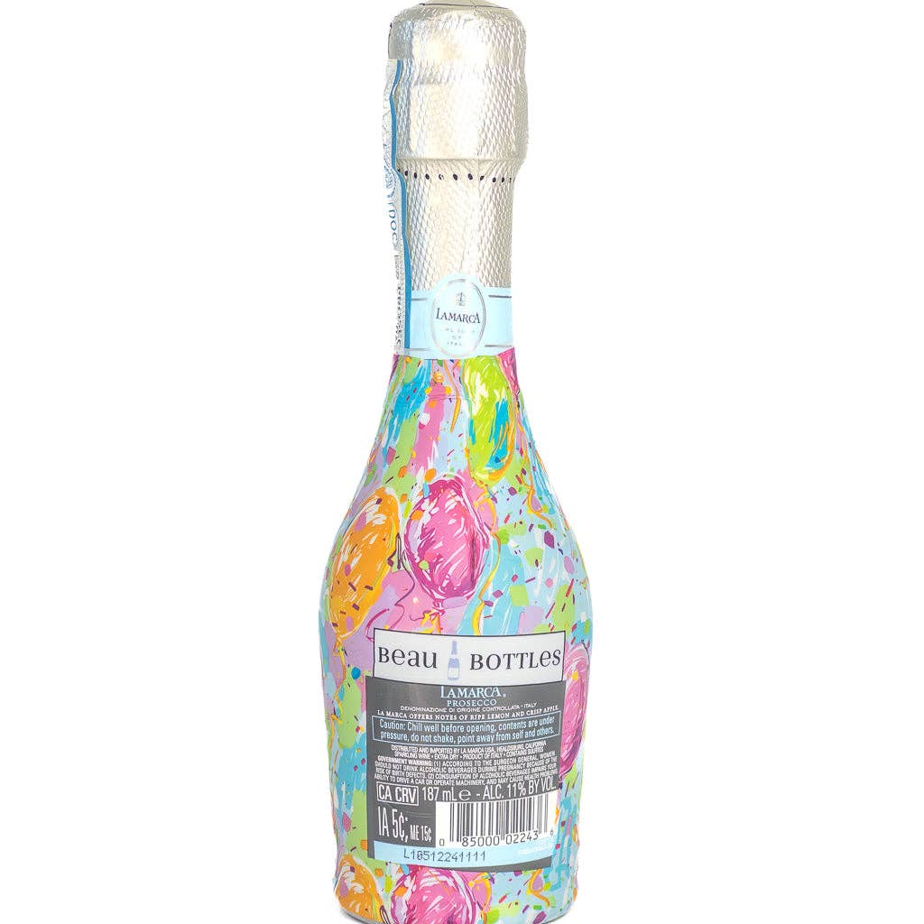 Beau Bottles Happy Birthday Balloons - MINI Prosecco Collection - Six Pack