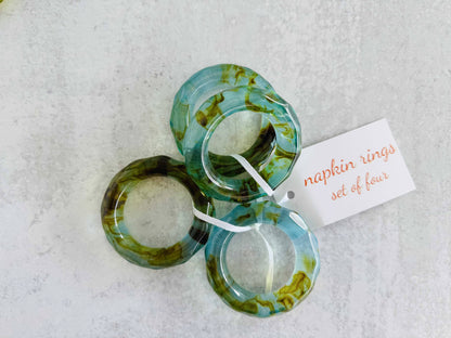 Element Napkin Rings- set of four