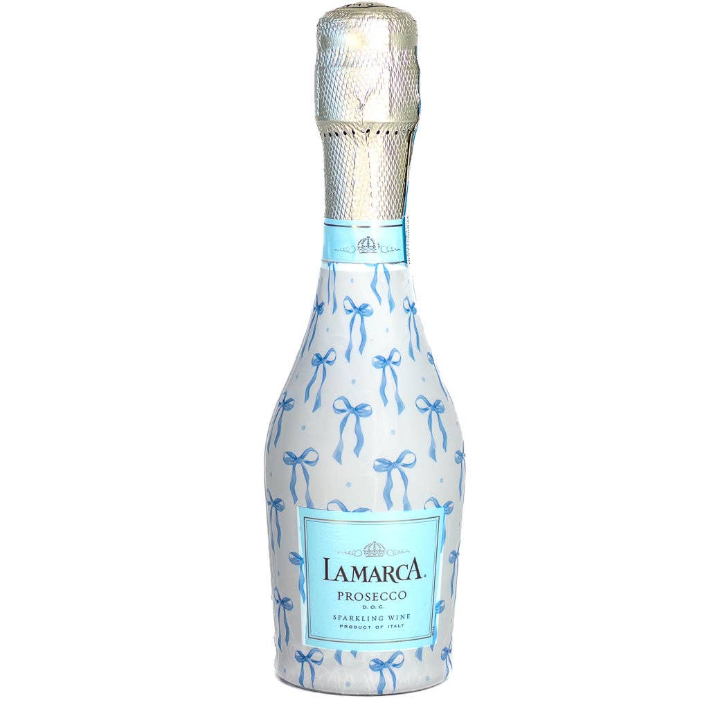 Beau Bottles Blue Bows - MINI Prosecco Collection - Six Pack