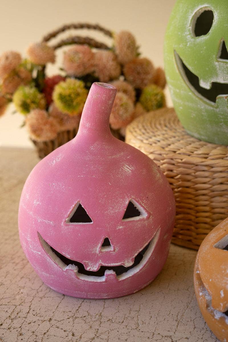 COLORFUL CLAY JACK-O-LANTERNS