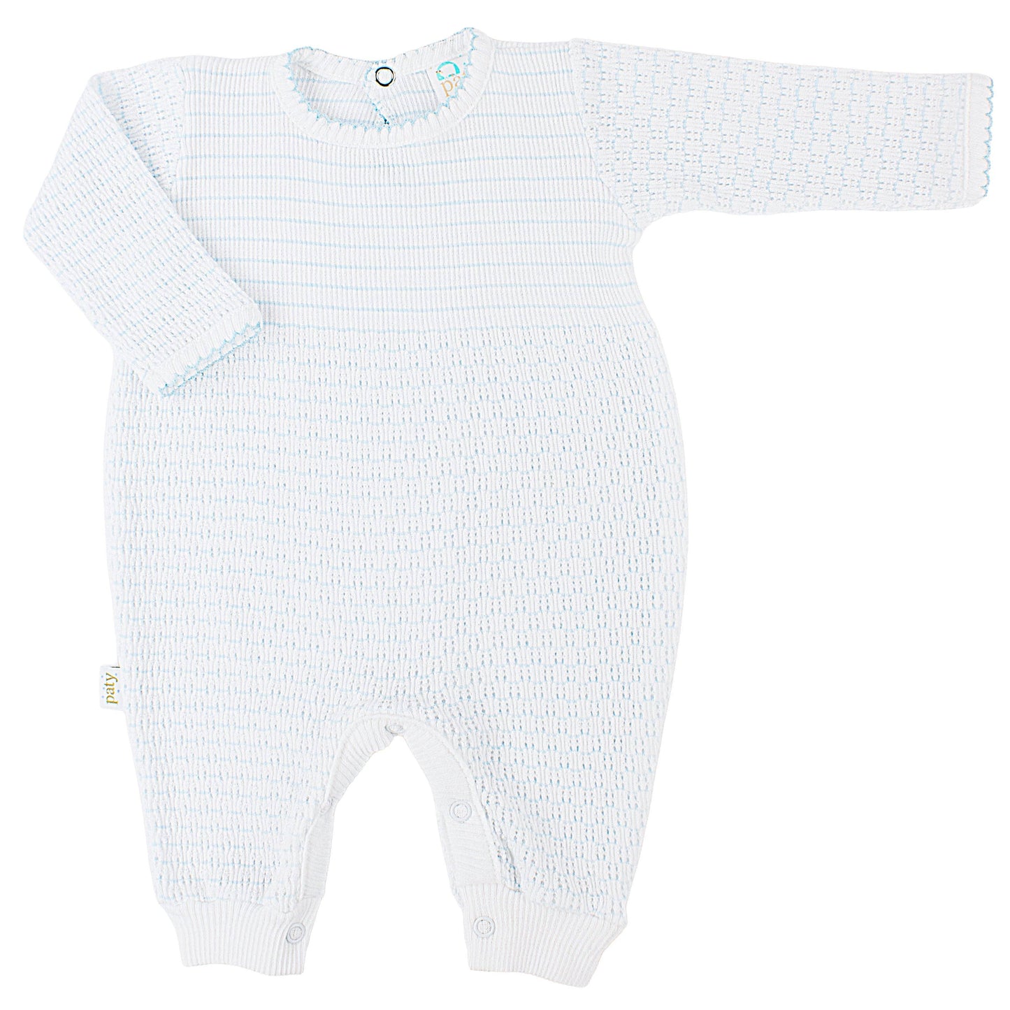 Paty Knit Pinstripe Romper
