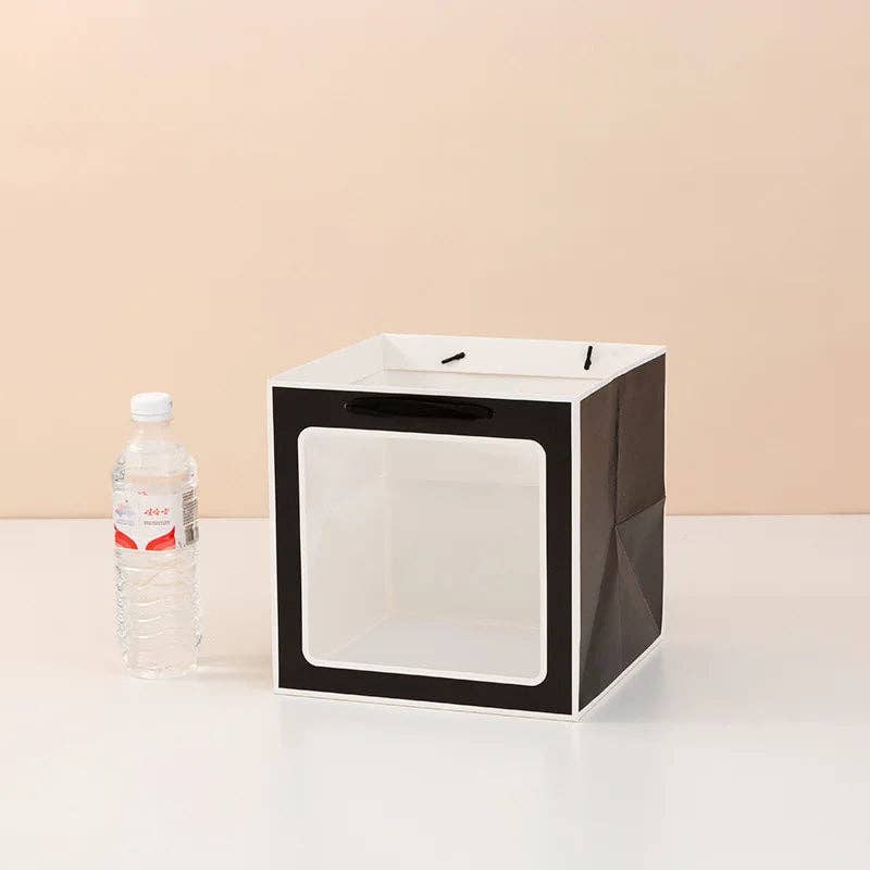 Cube Window Kraft Flower/Gift Bag