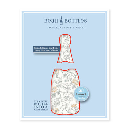 6 Pack Beau Bottles Floral Bridal Bliss - MINI Prosecco Collection - Six Pack