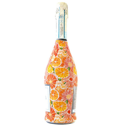Beau Bottles Preppy Watercolor Oranges- Prosecco Collection