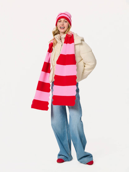 SCALA STRIPED SCARF