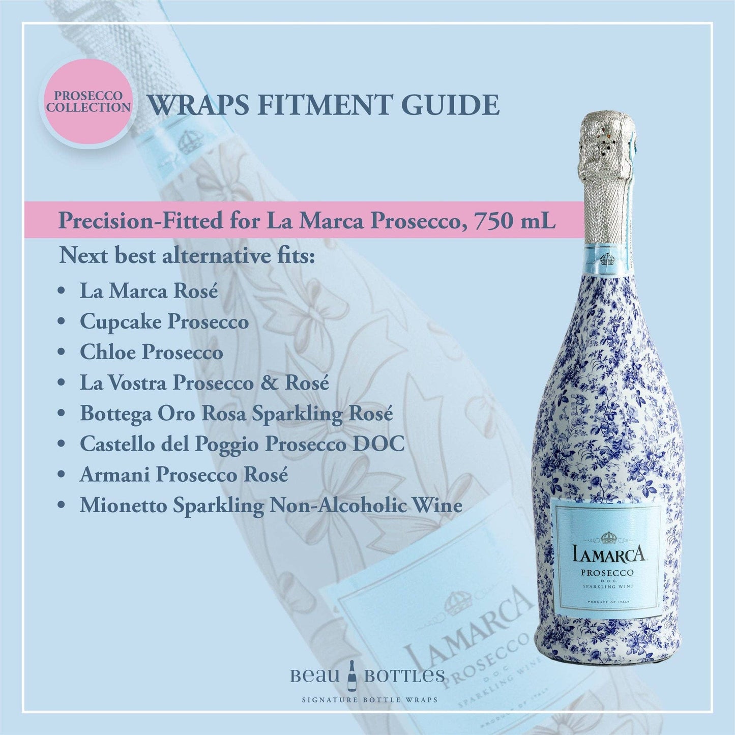 Beau Bottles Hamptons Cottage Garden - Prosecco Collection