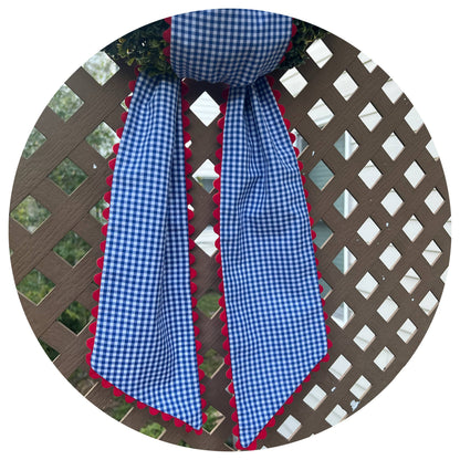 Custom Gingham Sashes with Trim