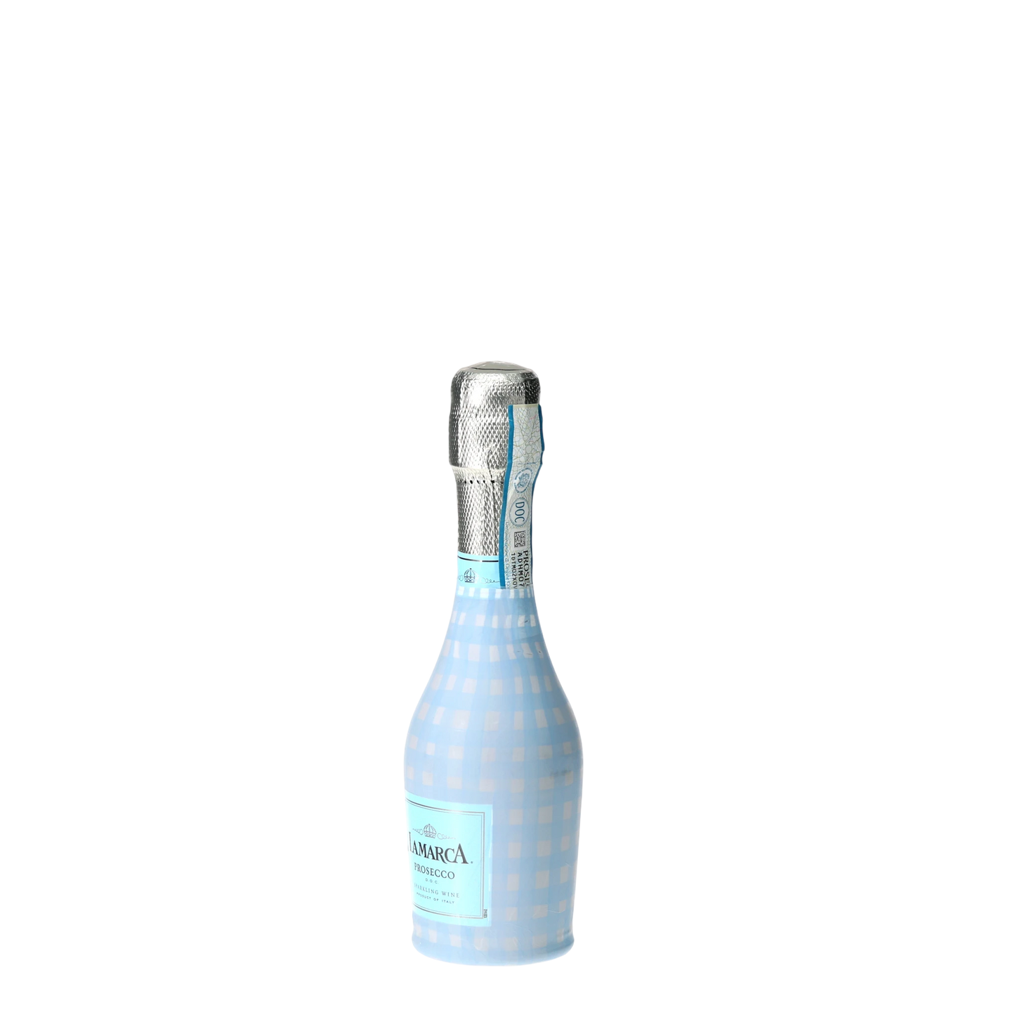 Powder Blue Picnic Gingham Mini Prosecco Wraps (3-Pack)