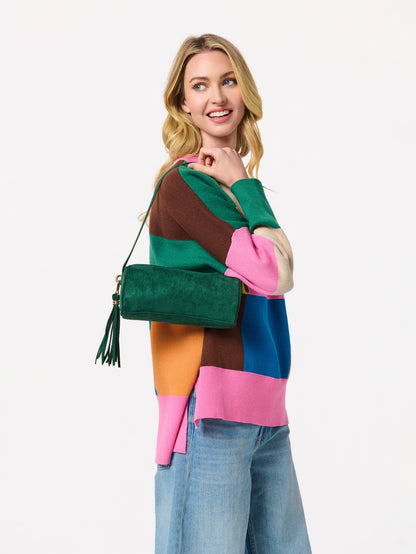 COLOR BLOCK LOOSE FIT SWEATERS, MULTI