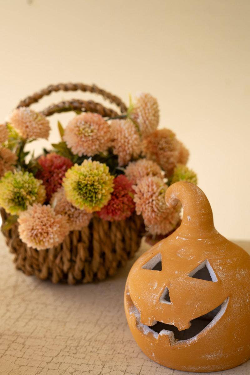 COLORFUL CLAY JACK-O-LANTERNS