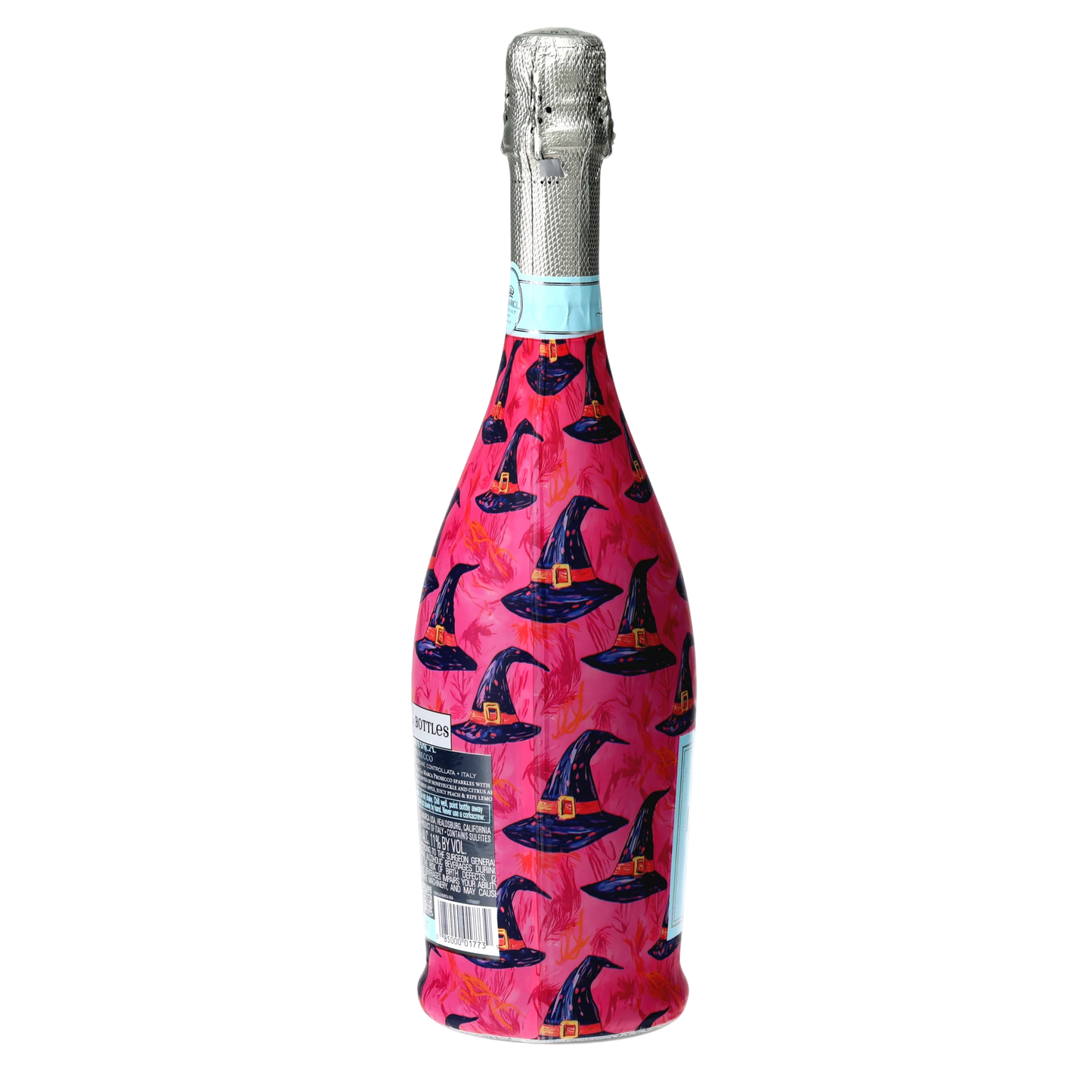 Preppy Halloween Witch Hats Prosecco Bottle Wrap