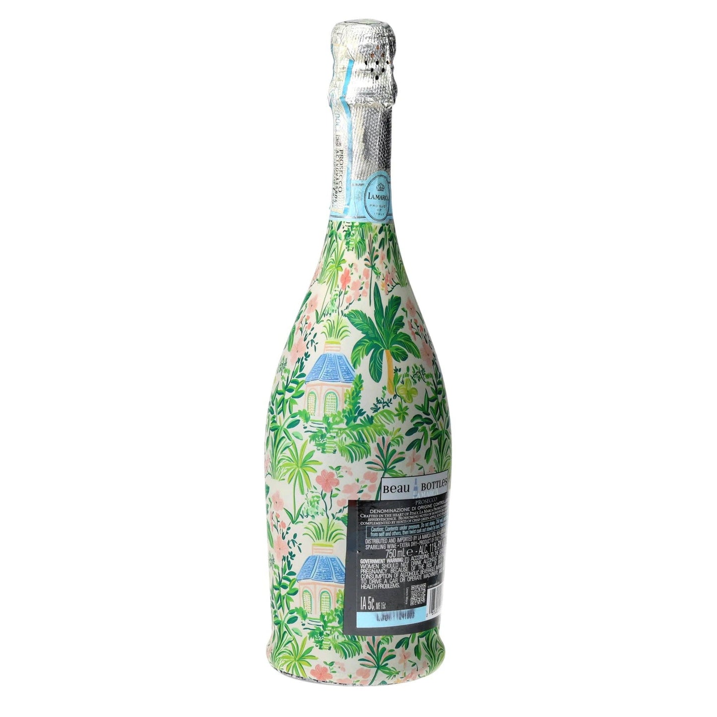 Verde Palm Pavilion Prosecco Bottle Wrap