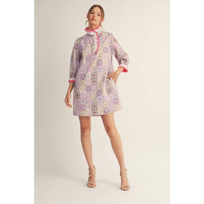 Print Shift Dress