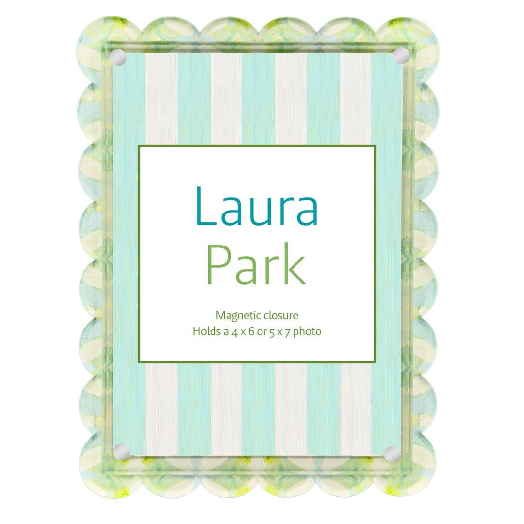 Elephant Falls Scalloped Picture Frame - Laura Park