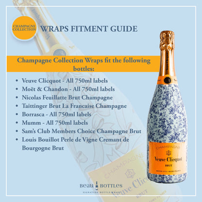 Beau Bottles Red and White Gingham – Champagne Collection