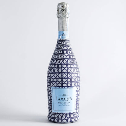 Beau Bottles Navy and White Cane - Prosecco Collection