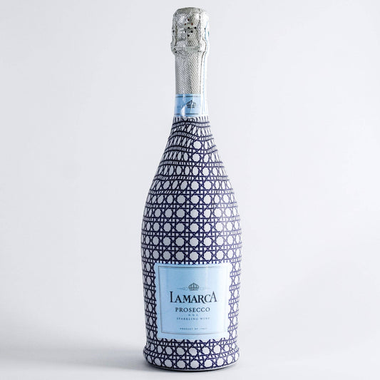 Beau Bottles Navy and White Cane - Prosecco Collection
