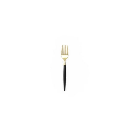 Black and Gold Plastic Mini Forks | 20 Forks