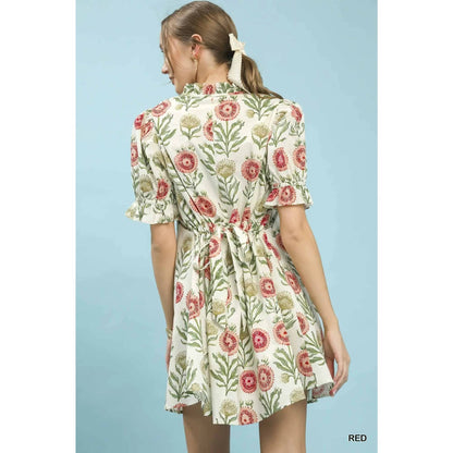 Floral Puff Sleeve Dress