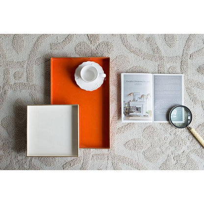 16x10" Mimosa Rectangle Tray,Orange