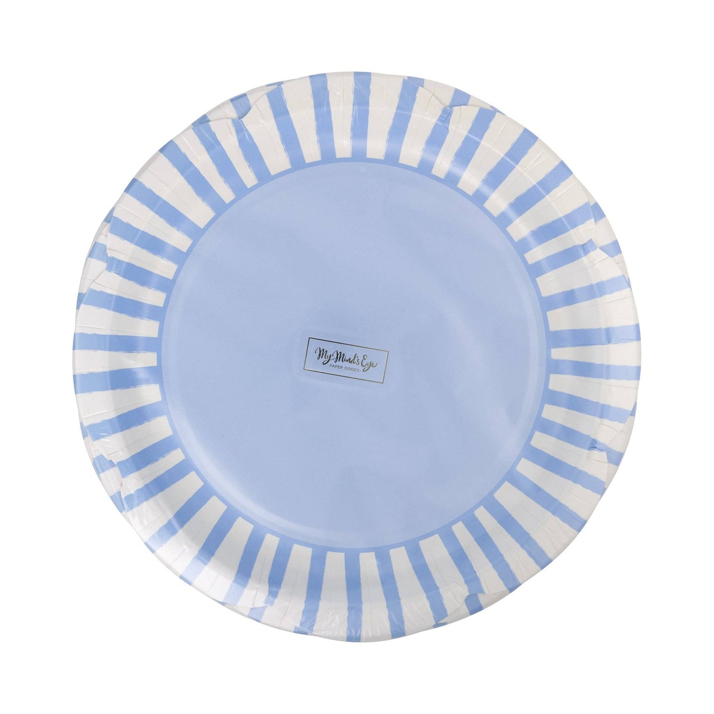 PAR1113 - Blue Striped 9" Scallops