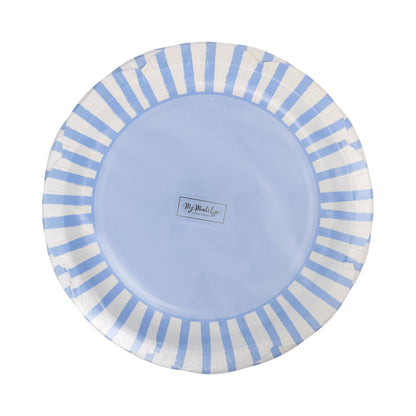 PAR1113 - Blue Striped 9" Scallops