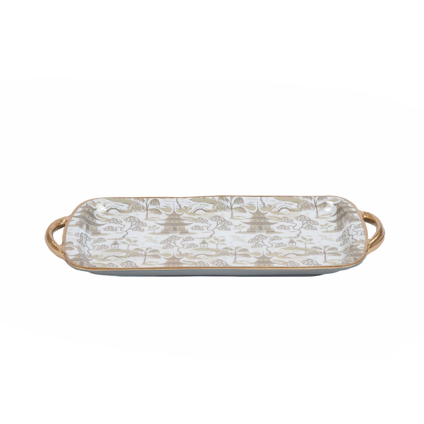 Kyoto Pagoda Enameled Sasha Tray



White & Taupe