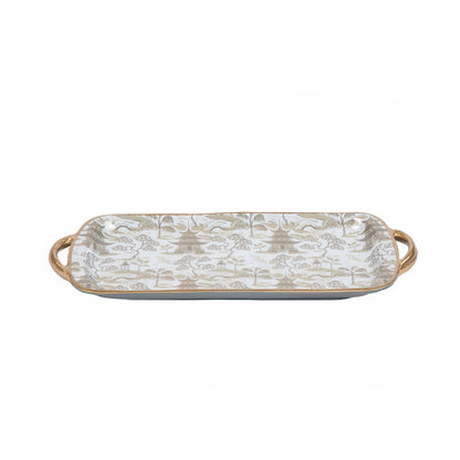 Kyoto Pagoda Enameled Sasha Tray



White & Taupe