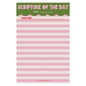 Scripture of the Day Pink & Green 4x6 Notepad