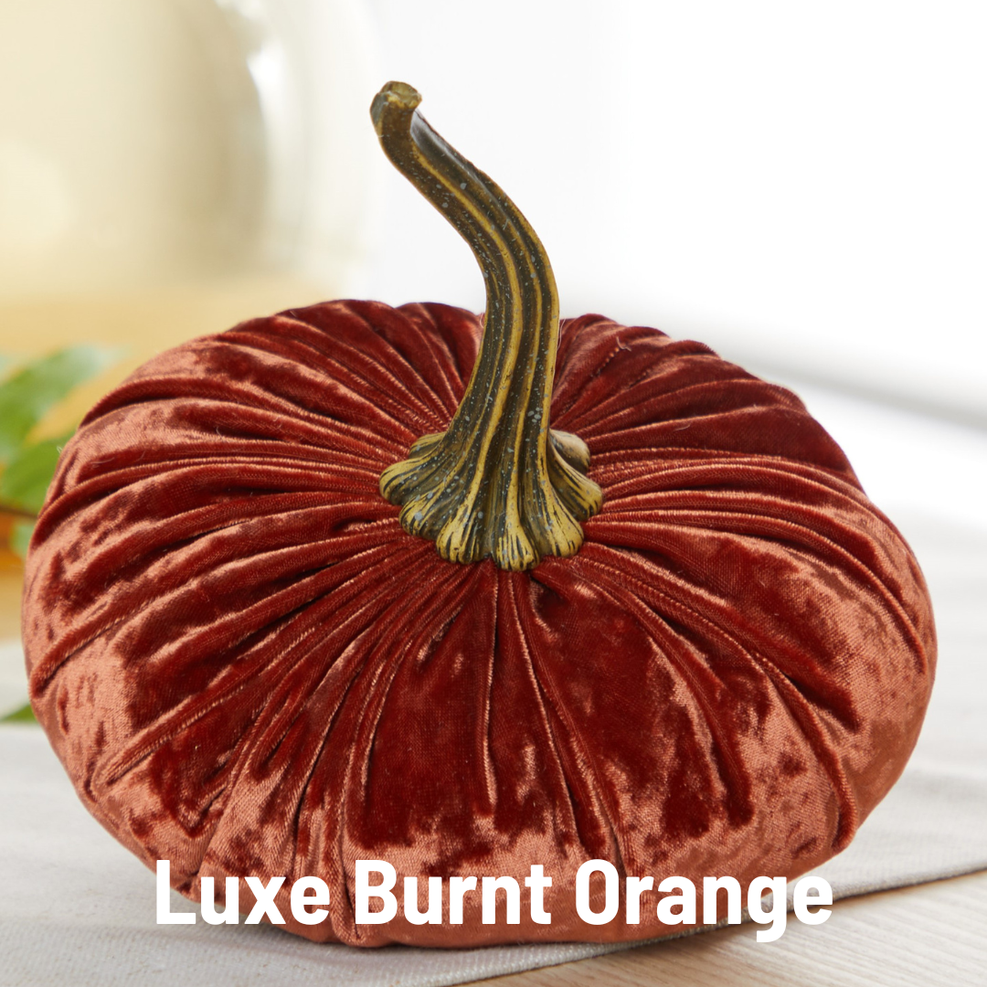 Pumpkin Large Velvet, Fall Mantel Decor, Halloween Table
