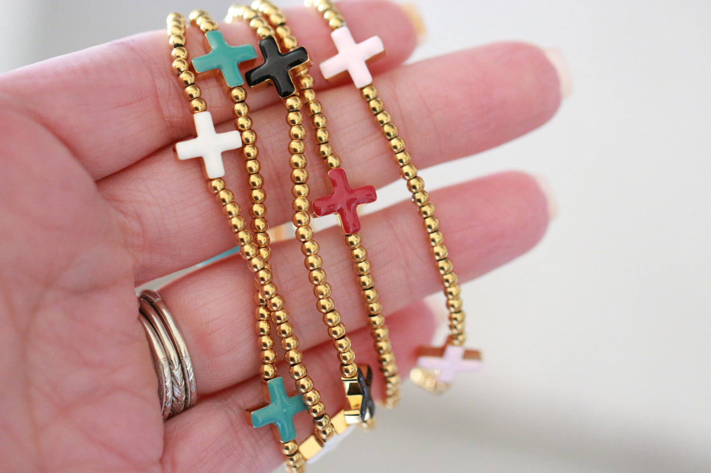 Faith Bracelet 18K Gold Water Resistant Non Tarnish