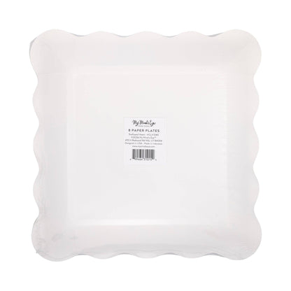 CLV1241 - Cream and Black Ric Rac Plate