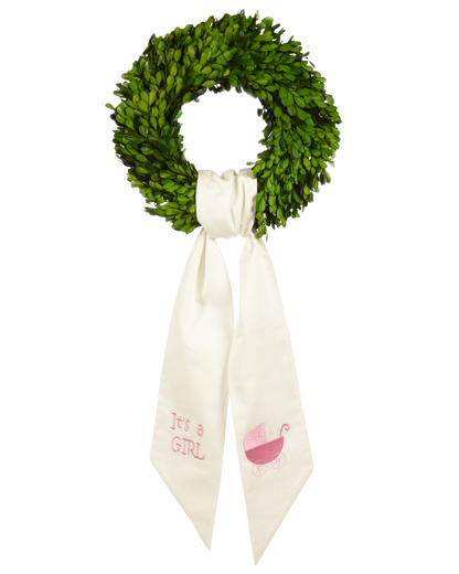 Wreath Sash: It's A Girl
