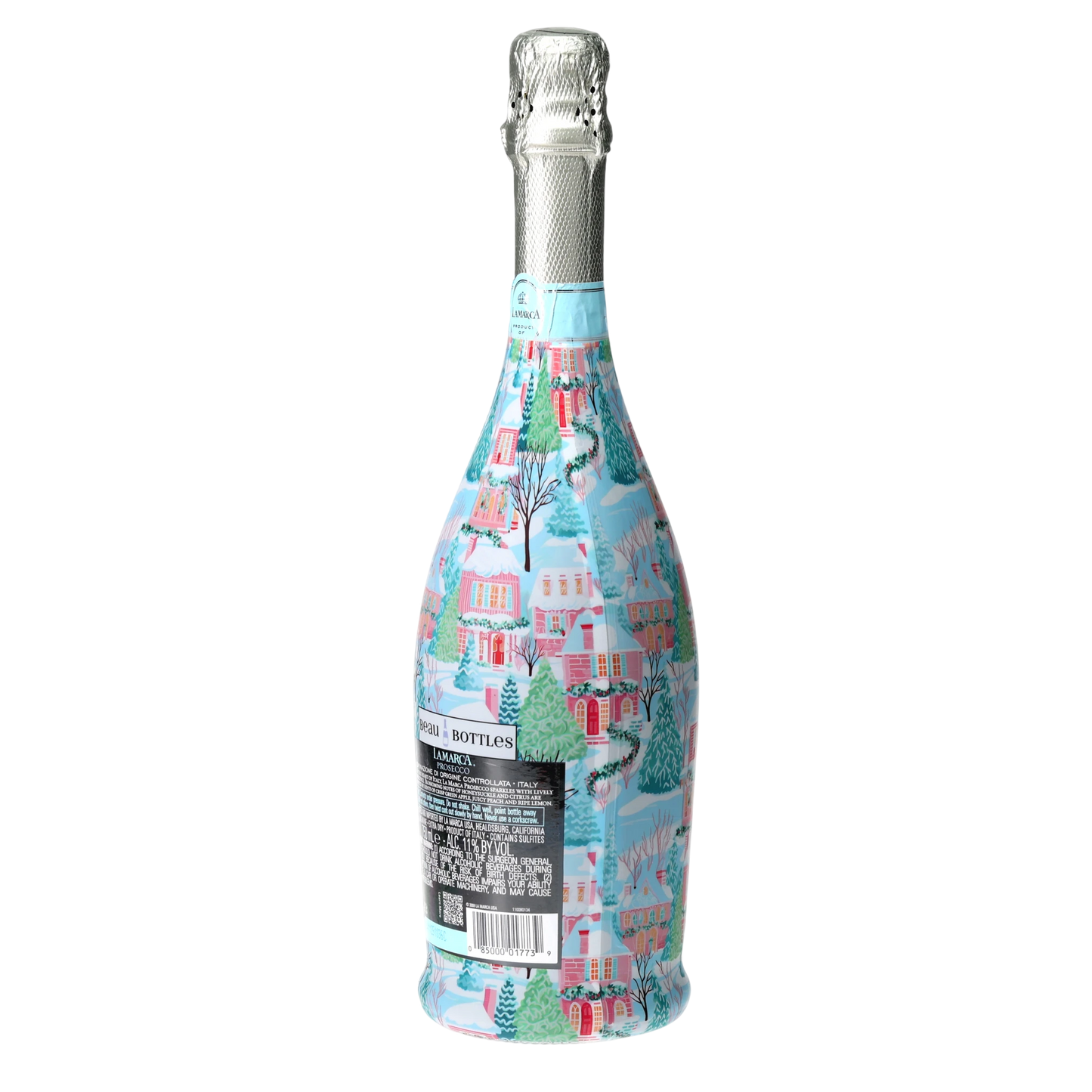 Home for the Holidays Prosecco Bottle Wrap