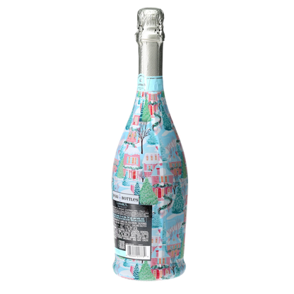 Home for the Holidays Prosecco Bottle Wrap