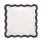 CLV1241 - Cream and Black Ric Rac Plate
