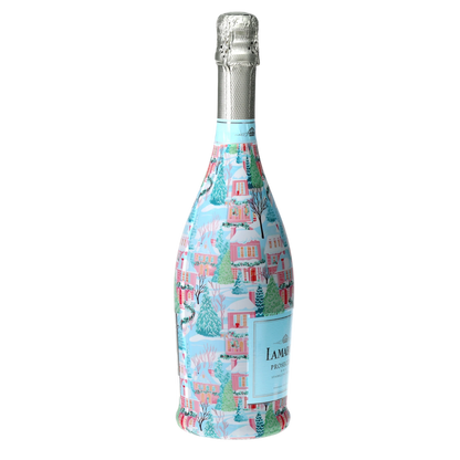 Home for the Holidays Prosecco Bottle Wrap