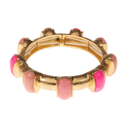 Bold Stone Pointed Stretch Bangle Bracelet