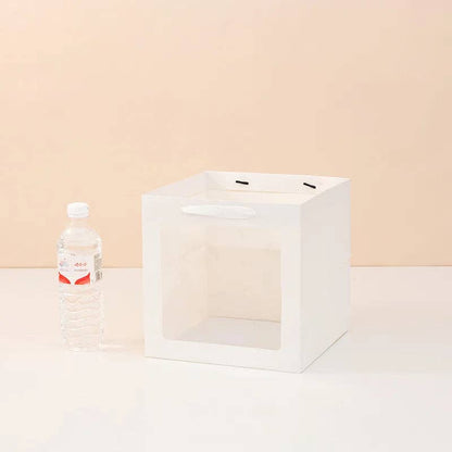 Cube Window Kraft Flower/Gift Bag