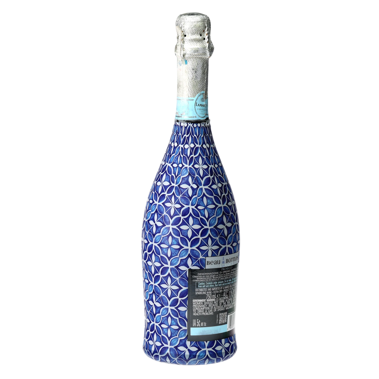 Andalusian Tile Prosecco Bottle Wrap