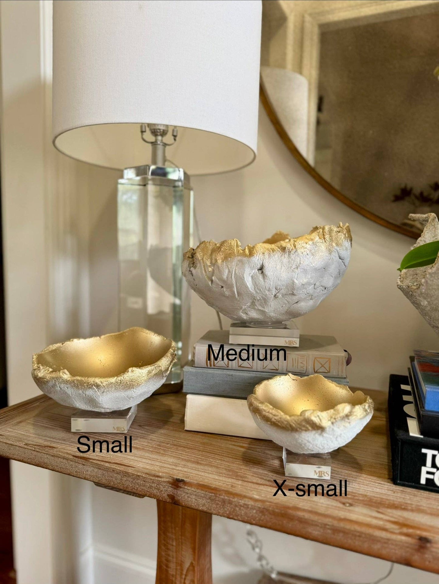 Small Bowl White/Gold