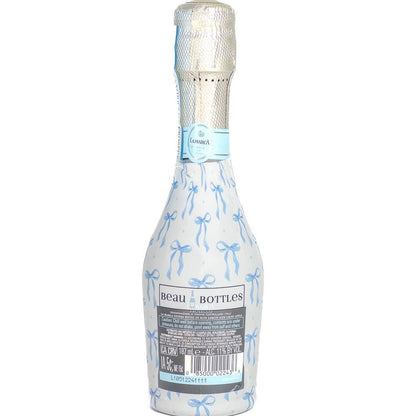 Beau Bottles Blue Bows - MINI Prosecco Collection - Six Pack