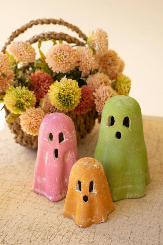 COLORFUL CLAY GHOSTS