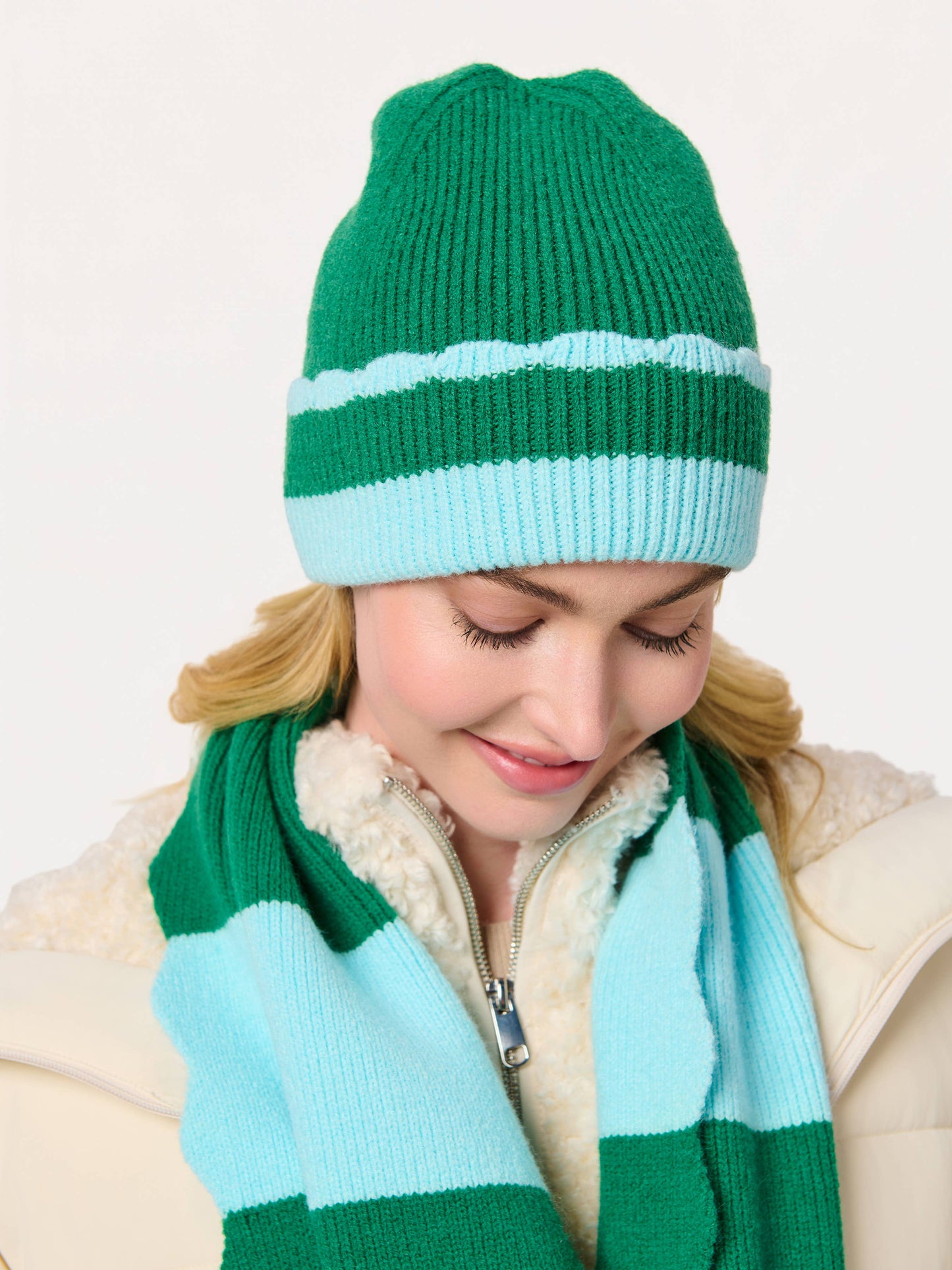 SCALA STRIPED SCARF