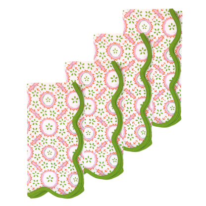 Rosie Scalloped Dinner Napkins - Laura Park