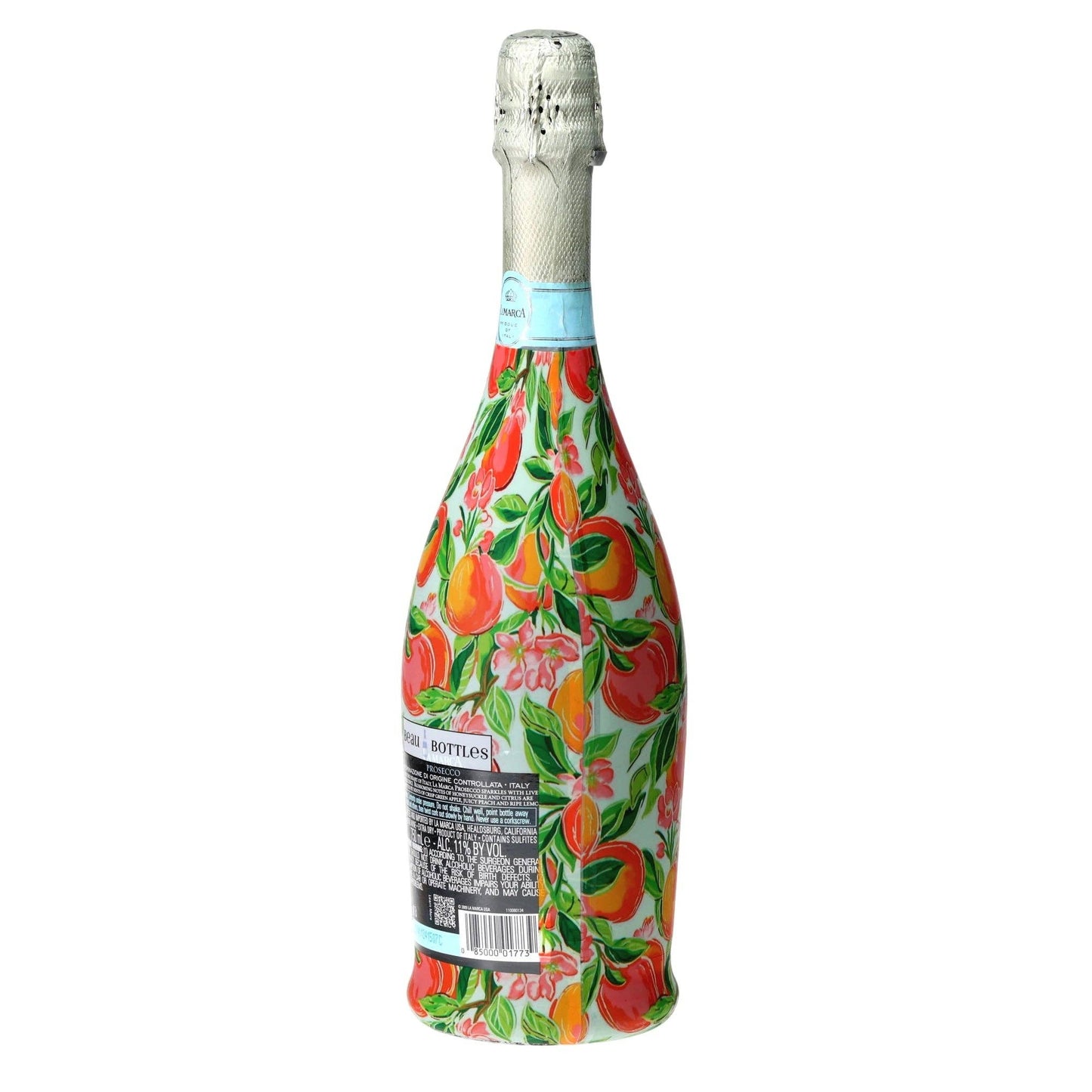 Peach Blossom Grove Prosecco Bottle Wrap