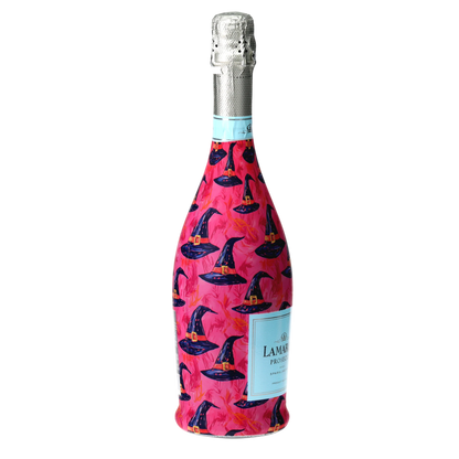 Preppy Halloween Witch Hats Prosecco Bottle Wrap