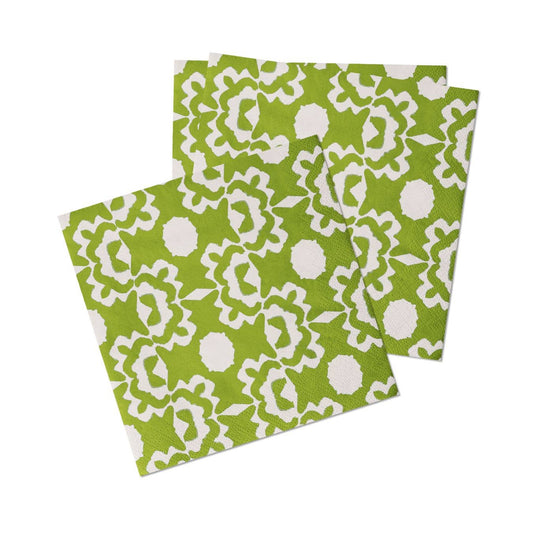 Aspen Green Cocktail Napkins - Laura Park