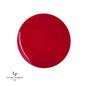 Red and Gold Round Plastic Plates | 10 Pack