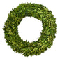 24” Round - Preserved Boxwood Country Manor Wreath